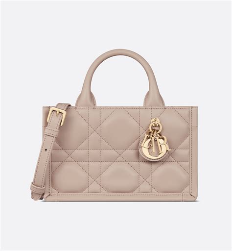 Mini Dior Book Tote Trench Beige Macrocannage 